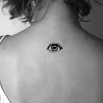NOVO DIY Halloween Big Eye Tattoo Nalepke Začasni tatu za ženske Body Art Unisex Ponaredek Nepremočljiva Body Art Harry Styles