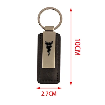 Novo usnje kovinski avto ključnih verige keychain avto ključ obroč za Pontiac Aztek G6 Grand Prix GTO Solsticij Torrent Vibe avto styling