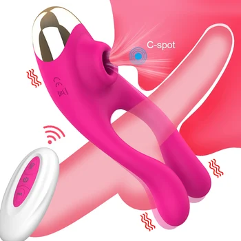 Novost Vibrator Sesanje Nastavek Posnetek Penis Vibracije Nekaj Spogleduje Klitoris Spodbujanje Objemka Sex Igrače Za Ženske Moški Masturbator