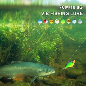 Obračanje Kovinski VIB Fishing Lure 7cm za 18,8 g Lipless Crankbait Težko Potopu Vabe Za Bas Ostriž Ribolov Težko Vabe Ribolov Reševanje