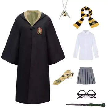 Odrasli Otroci Potter Plašč, Cosplay Kostume, Majica, Krilo Haljo Potter Kostum Hermiona Šolsko Uniformo Halloween Darila Za Otroke