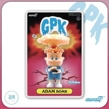 Original Super7 Smeti Pail Otroci Gpk Adam Bomba Visi Kartice Model Igrača Dejanje Igrače za Otroke Darilo