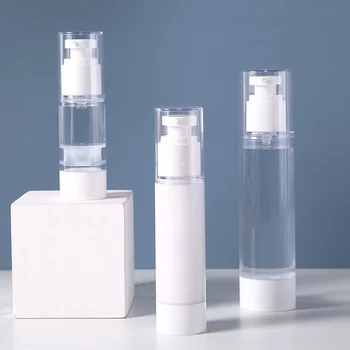 Plastični Brezzračnim Vakuumske Črpalke Toaletnih Potovanja Steklenice Ličila Kozmetiko za Krema, Gel, Vlažilci MH88
