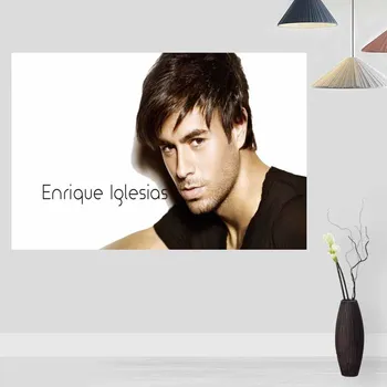 Po meri Enrique Iglesias, Plakati, Tiskanje Stenske Slike ZA Dnevna Soba Dekoracijo Svilene Tkanine Dobre Kakovosti Stenski Dekor Plakat