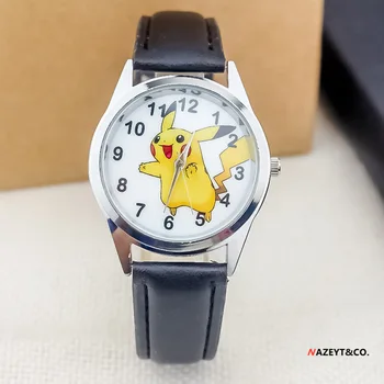 Pokemon novo otrok gledal anime slika Pikachu pasu kazalec digitalne ure cartoon otroci quartz elektronski watch rojstni dan darila