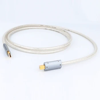 Preffair Visoke Kakovosti OFC s Srebrno Oklopljen Kabel USB USB 2.0, Audio Kabel, Ob DAC Dekoder Tiskalnik Računalniških Podatkov Line