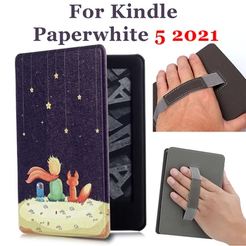 Primer za Kindle Paperwhite 5 11. Generacije 2021 Kindle KPW 5 Nepremočljiva Usnja Smart Cover z Manšeta Auto Spanja Zbudi