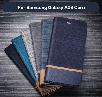 PU Usnje Denarnice Ohišje Za Samsung Galaxy A03 Core Business Primeru Telefon Za Galaxy A03 Jedro Knjige v Primeru Mehke Silikonske Zadnji Pokrovček