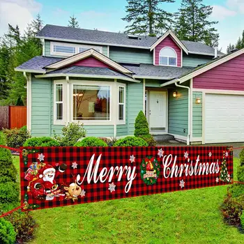 QIFU Vesel Božič Banner Božični Dekor za Dom na Prostem 2021 Navidad Noel Božič Okraski Božič, Darila, Novo Leto 2022
