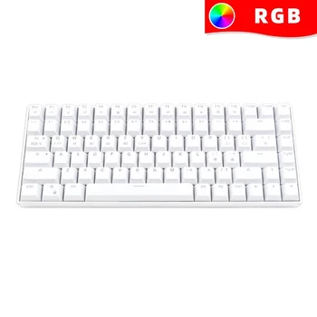 RGB Mehanske Gaming Tipkovnica 60% Kompakten 84 Tipke Hot Swappable Bluetooth 5.0/2,4 GHz Brezžični Za Mac PC Tablet Modra/Črna