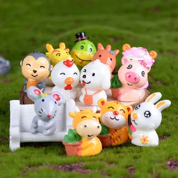 Risanka Nasmejan Zodiac Baby Živali Rojstni Pohištvo Dekoracija Lutka Dan Otrok Pecilni Dobave Okrasitev Orodja