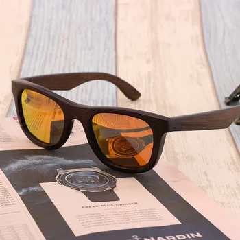 Ročno izdelana Naravna Bambus Lesene Sunglass, Moda Polarizirana sončna Očala za Moške, Ženske Odtenek sončna Očala Lesa Oculos De Sol