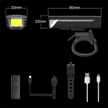 Senzor Kolo Svetlobe Rainproof USB Charge LED XPG 1200mAh MTB Spredaj Žarnica Žarometov, Ultralahkimi Svetilka Kolo Svetlobe s Rog