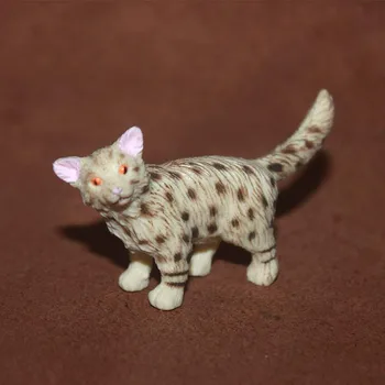 Simulacija Pet Malih Živali, Mačke Model Srčkan Mini Egiptovski Mau Turška Angora Abyssinian Miniature Akcijska Figura, Igrače, Figurice