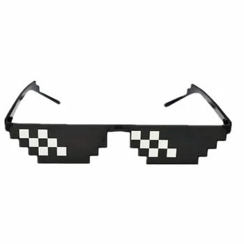 Sončna Očala Trik Igrača Thug Life Očala, Ki Se Ukvarjajo S To Očala Pixel Ženske Moški Črna Mozaik Sončna Očala Smešno Igrača