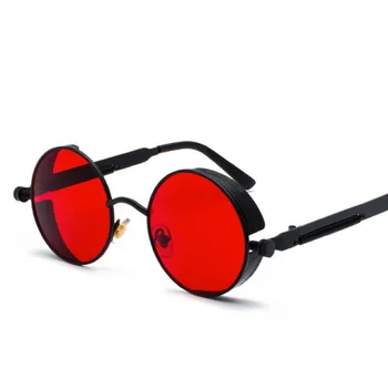 Steampunk sončna Očala Moda RetroWomen Okrogle Očala blagovne Znamke Oblikovalec Letnik Steam Punk sončna Očala oculos gafas de sol UV400