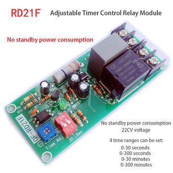 Strokovno AC100V-220V Nastavljiv Timer Control Relay Modul Izklopite Zamudo Ploščo Stikala Za Izpušni Ventilator Visoke Natančnosti