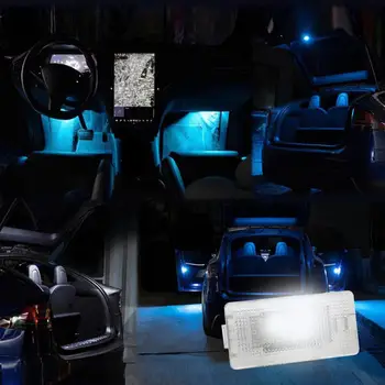 Svetla LED Avto Žarnice Kit Trunk Frunk Luč Za Tesla Model 3 X S Enostavno Plug Zamenjava LED Notranja Lučka za Dekoracijo