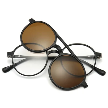 SWOKENCE Kratkovidnost Očala -0.5 do -10 Z Magnetom Posnetek sončna Očala Moški Ženske Recept Očala Astigmatism Prilagodljiv F225