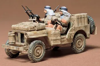 Tamiya Skupščine Model 1/35 Britanski SAS Posebne enote v Zraku Napad Jeep Vojaške Igrače Model Hobi 35033