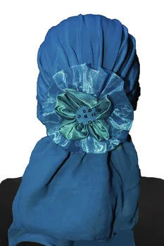 Twist vozel pripravljen turban hidžab bonnet raka šcitnikom ženske