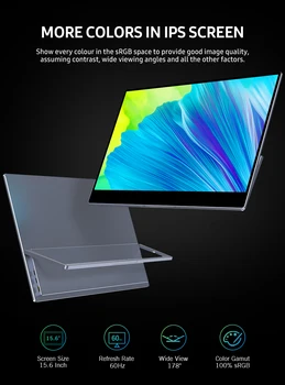 UPERFECT 2021 Najnovejši X Pro 15.6 Inch za Polnjenje Prenosnih Lapdock Monitor 1080P/4K LCD Zaslon IPS Pannel Zaslon Za SAMSUNG