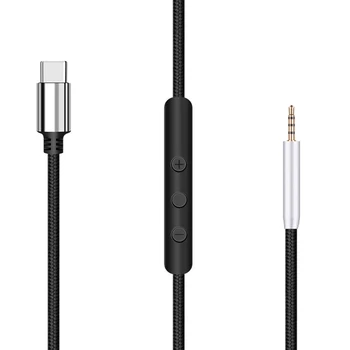 USB Tip C Do 2,5 mm Najlon Pleteni Kabel za Bose 700 NC700 Tiho Udobje QuietComfort QC 25 35 QC25 QC35 II OE2 OE2I Slušalke