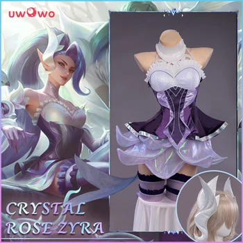 UWOWO LOL Zyra Cosplay Kostum Igre League of Legends Star Kristal Rose Obleke Celoten sklop