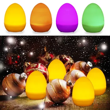 Velikonočna Jajca Sveče Luči Doma Dekoracijo Otrok Jajca Nega Dobave Simulacija Barvne Jajca Led-Light-Emitting Jajca