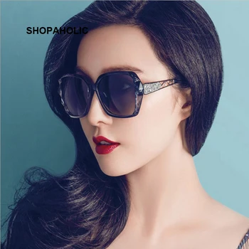 Vintage Velik Kvadrat sončna Očala Ženske Prevelik Luksuz blagovne Znamke, Modni Očala za Sonce Ženskega Lady Odtenki Oculos De Sol UV400