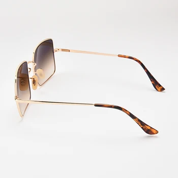 Vintage Zlitine sončna Očala za Moške in Ženske, Luksuzni Velikih Kvadratnih Očala, Oblikovalka Oznaka, Retro, Gradient, 1971