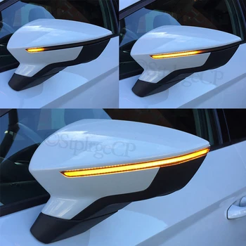 Visoka kakovost dynamic LED vključite signal strani ogledalo lučka zaporedje luči flasher Za SEAT Leon Mk3 5F Ibiza Mk5 KJ Arona