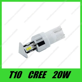 Visoko kakovostne LED Lučka T10 led 194 168 W5W 20 W High Power light čipov CREE XQD Lučka Bela svetloba Auto 2pcs/veliko
