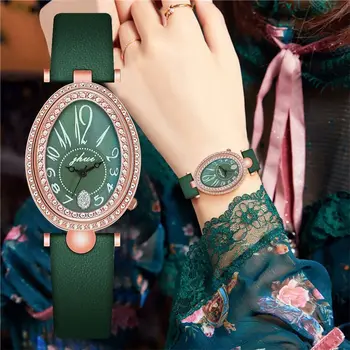 Zadnja kaplja vode obliko diamanta moda luksuzne blagovne znamke quartz ženska watch high-end usnje preprosto priložnostne ženske ure darila