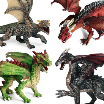 Zahodni Warcraft Dinozavri Igrača Antični Mitologiji Zemlja Dragon Comollon Demon Zmaj, Trdna PVC Plastike figuric Dekoracijo