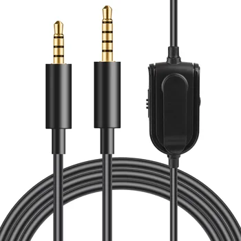 Zamenjava Stereo Avdio Kabel Podaljšek Glasbe Kabel za Žične Linije za Logitech Astro A10 A30 A40 TR A50 Gaming Slušalke S Posnetka