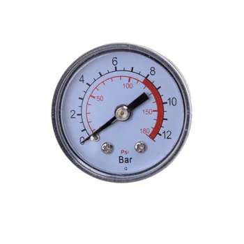 Zračni Kompresor Pnevmatsko Hidravlična Tekočina manometer 0-12Bar / 0-180PSI Visoke Kakovosti