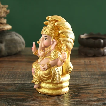 Žlahtni Gospod Ganesha Figur Hindujski Slon Bog, Buda Dnevna Soba Namizni Dekor