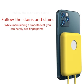 Mobilni Telefon, dodatna Oprema Lahka Baterija Kože Patron Baterije Varovalne Kože Primeru za Magsafe Baterije