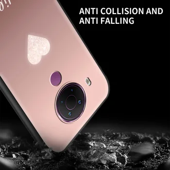 Mobilni telefon, Ohišje Za Nokia 7.2 G10 5.4 5.3 3.4 8.3 1.4 2.4 X10 X20 XR20 Black Soft Shell Silikonski Pokrov Rose Pink Princess Kraljica