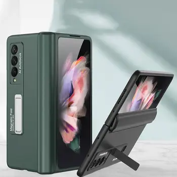 Za Samsung Galaxy Ž Krat 3 Fold3 5G Primeru Tečaj Magnetni Adsorpcije Oporo Ultra Tanke Trde Plastike Telefon Kritje Primera